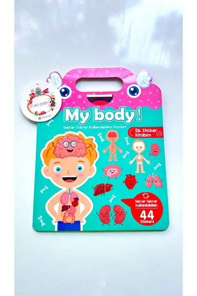 Lino TEKRAR KULLANILABİLEN İLK STİCKER KİTABIM VUCUDUM