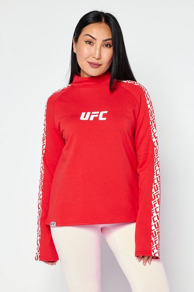 UFC Women Sportswear Fit Long Sleeves Training Sweatshirt, Red