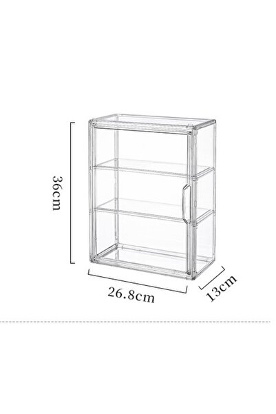 Choice Large 1pc Clear Storage Box, Stackable Display Organizer with Magnetic Lid, Dustproof Showcase for B