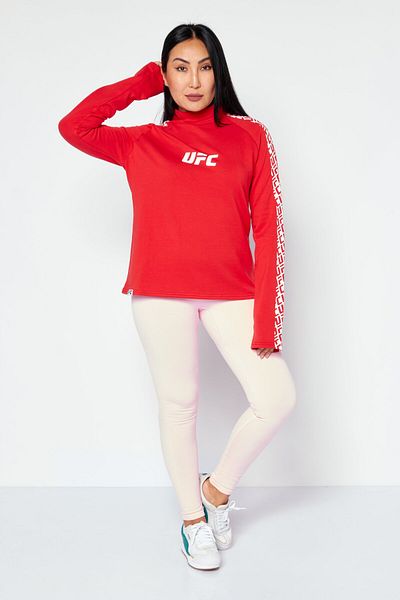 UFC Women Sportswear Fit Long Sleeves Training Sweatshirt, Red