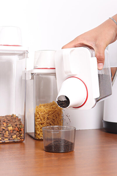 grimorlife 3-Piece Leak-Proof Storage Set - Tea and Coffee Storage Boxes 1100ml 1800ml 2300ml