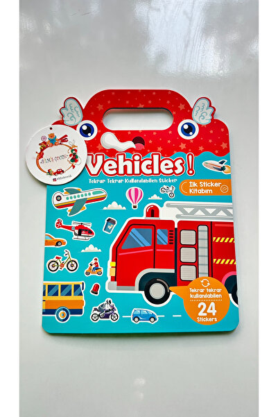 Lino TEKRAR KULLANILABİLEN İLK STİCKER KİTABIM BÜYÜK ARAÇLAR