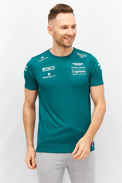Aston Martin Men Sportswear Fit Short Sleeve Training T-shirt, Green