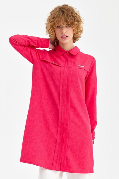Esswaap Fuchsia Tunic - Accessory Detailed