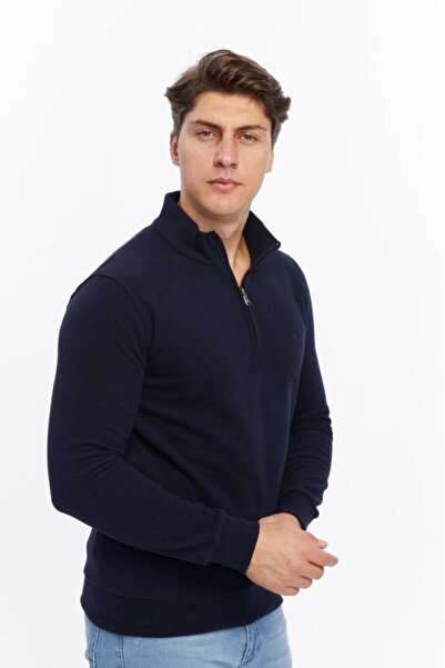 Rey Polo Judge Collar Zippered Thessaloniki Sweater