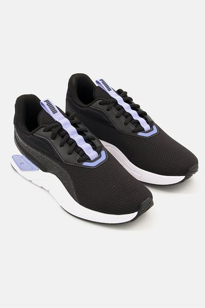 Puma Women Lex Nova Shine Lace Up Running Shoes, Black