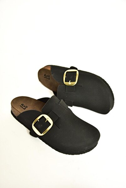 Fox Shoes T 777589002   Black Suede Women's Slippers