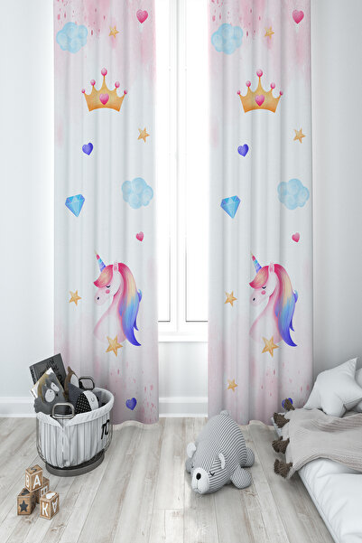 MEKTA HOME CAMERA PENTRU BEBEȘI ȘI COPII Perdele de fundal cu 2 aripi cu mode...