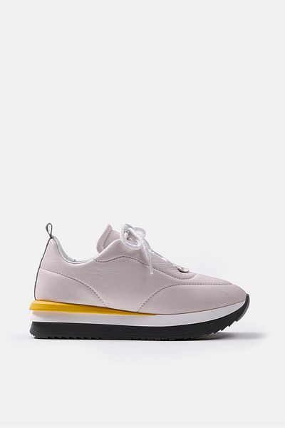 NILUFARR Balla Powder Genuine Leather Women's Sneakers
