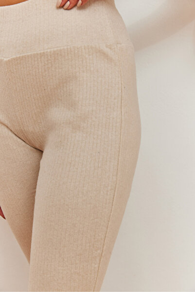 Bianco Lucci Dámské legíny na nohy s vysokým pasem 159 60351051