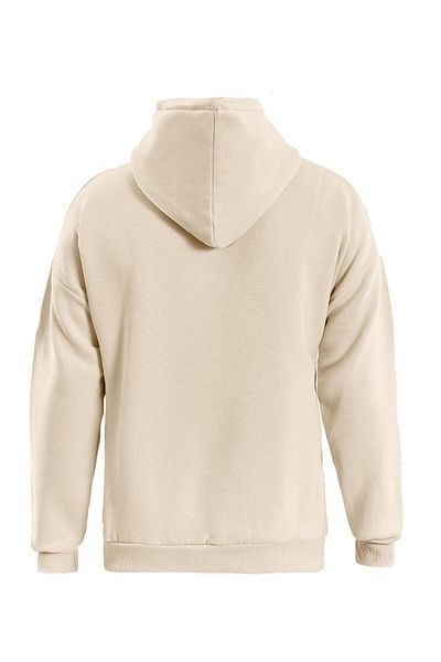 SOFTWAY Φούτερ Unisex Oversize με κουκούλα - Μαλακό Fleece, Μονόχρωμο ΜΠΕΖ
