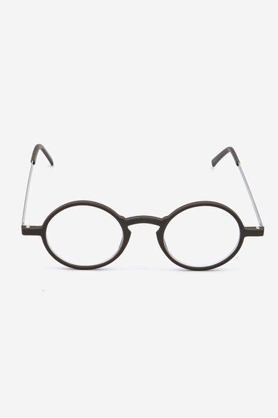 Tchibo Men Round Reading Eyeglasses, Grey