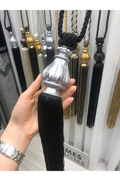 NİVEMESHOME Nivemeshome Brașol de colectare a tavanului cu franjuri negru gri