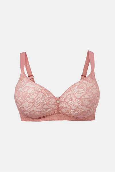 Tchibo Women Unlined Non Padded Premium Soft Bra, Coral