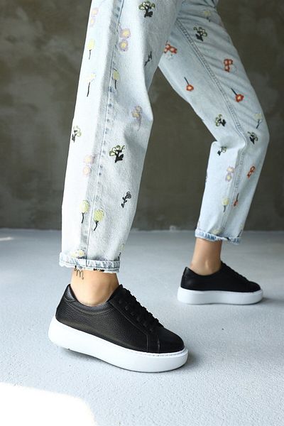 NILUFARR Pantofi de damă Julia Black din piele naturală