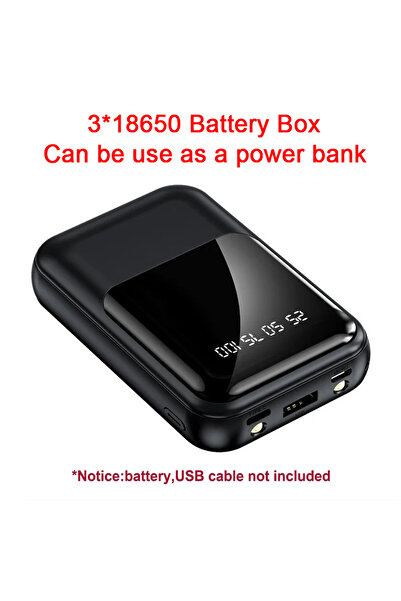 Choice Battery Box DIY 3*18650 Battery Box Power Bank Cases Holder USB Type C Micro USB Charge Shell Digita