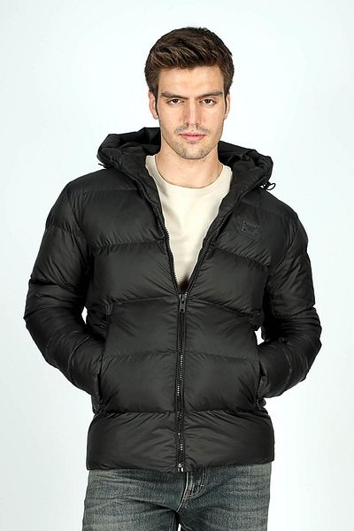 Lee Cooper Men's Black Hooded Coat - Monce