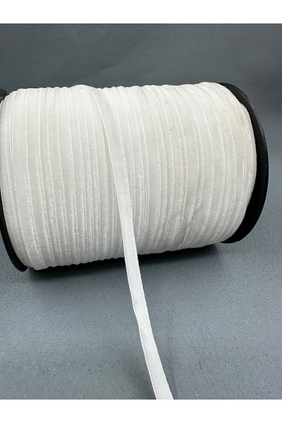 paşateks since 1995 şekil 5 Meters White 7 mm Velvet Ribbon