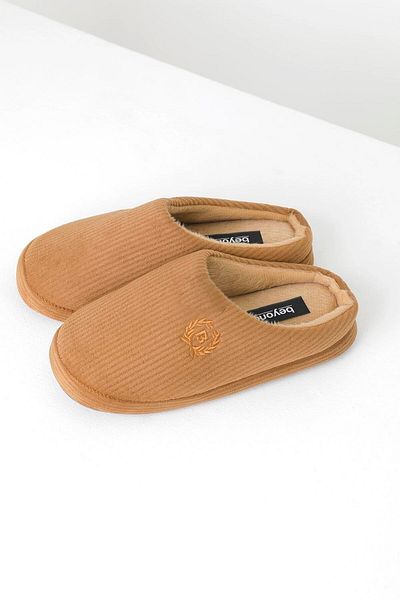 Beyond Ανδρικές παντόφλες σπιτιών Mink Velvet 3cm - Byndkdf01