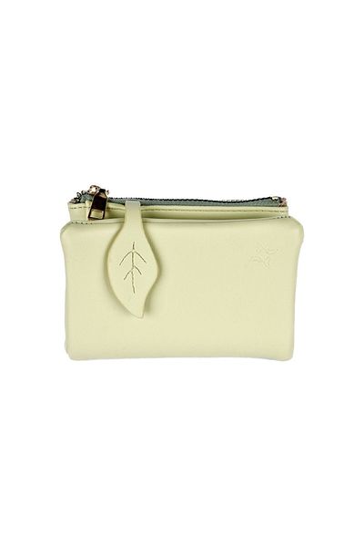CüzCan Mint Green - Polite Model Women's Wallet with Leaf Buckle