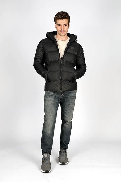 Lee Cooper Men's Black Hooded Coat - Monce