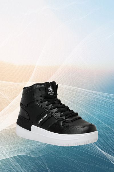 lumberjack Freya Black High Top Women's Sneaker Casual Sports Shoes