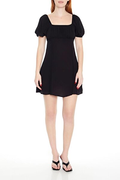 Forever 21 Kabarık Kollu Mini Elbise