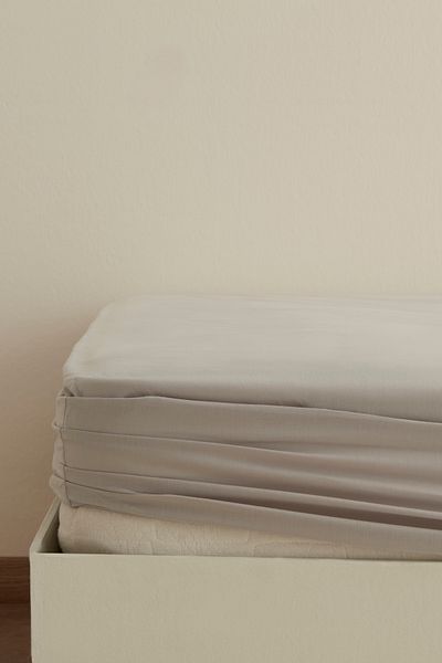 Karaca Home Cearşaf de pat de bază 100% bumbac, gri