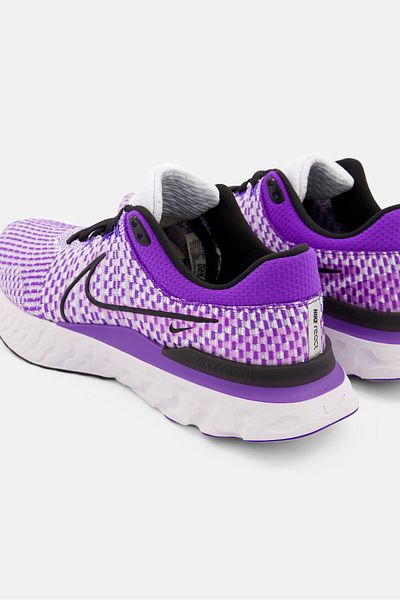 Nike Men React Infinity Run 3 Lace Up Sport Shoes, Purple