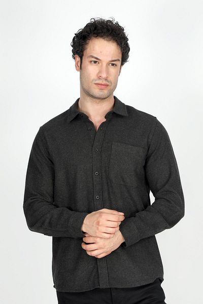 Lee Cooper Harold Men's Anthracite U.Sleeve Shirt