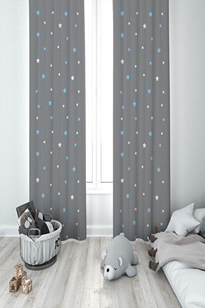 MEKTA HOME Cortina de fundal cu două aripi stele pentru camera bebelușilor și...