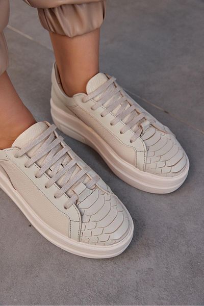 NILUFARR Pantofi de damă Russi Beige din piele naturală