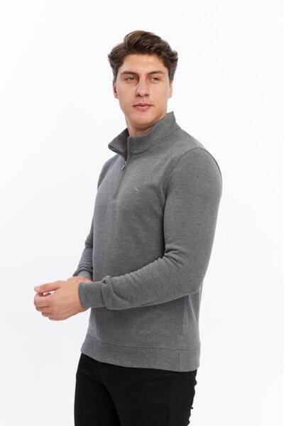 Rey Polo Judge Collar Zippered Thessaloniki Sweater