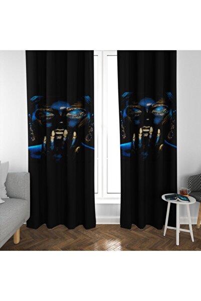 MEKTA HOME Perdeau de fundal pentru sufragerie cu model pentru femei, imprima...