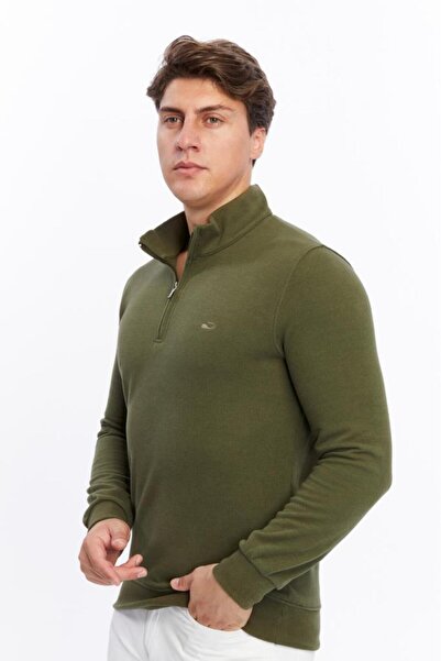 Rey Polo Judge Collar Zippered Thessaloniki Sweater