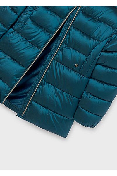 MAYORAL 10-16 Years Old Girl's Petrol Green Color Long Coat