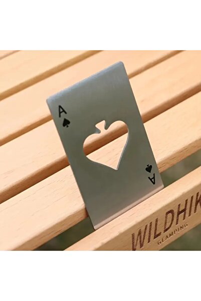 açacak dünyası Stainless Steel Poker Card Bottle Opener 2 Pcs