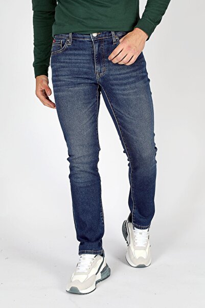 Lee Cooper Jagger Normal Bel Dar Kesim Düz Paça Mavi Erkek Jean Pantolon