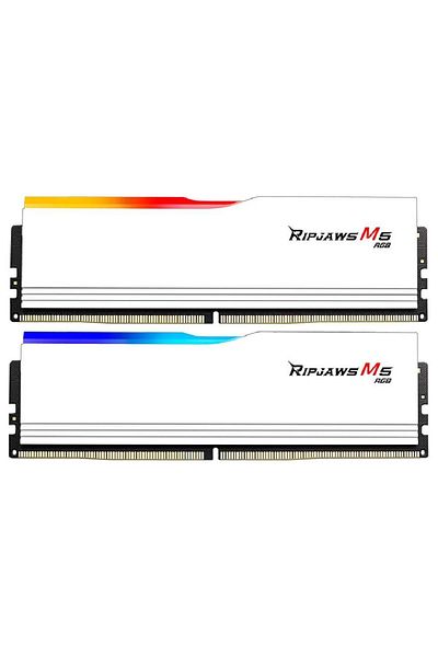 G Skill GSKILL Ripjaws M5 RGB 32GB (2x16GB) DDR5 6000Mhz CL36 INTEL XMP White Dual Kit Ram