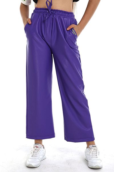 Cansın Mini Pantaloni din piele din bumbac pentru fete 10-15 ani 13985