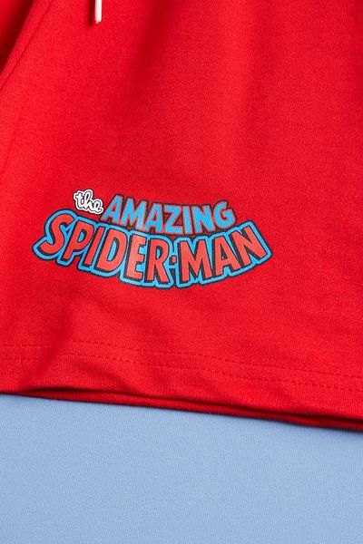 Cansın Mini Spiderman Printed Boy's Shorts Suit 15478