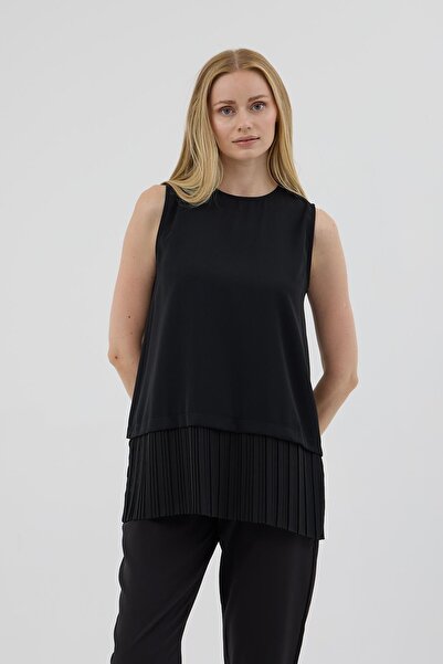 Moodbasic Μαύρη πλισέ φούστα Modbasic