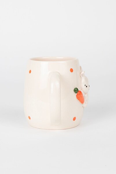 Loomart 400 ml Ceramic Rabbit Figured Handmade Mug