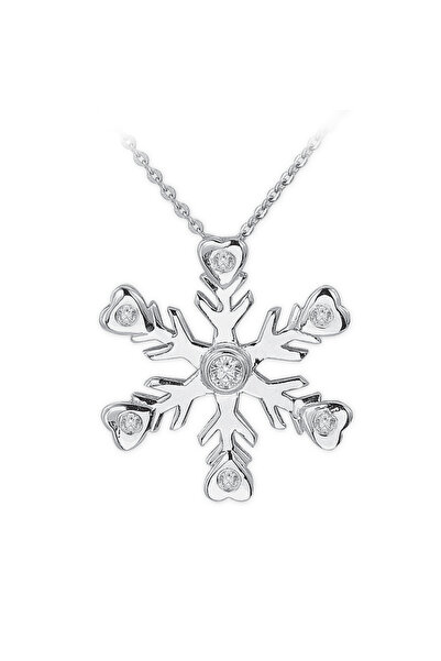 Ariş Pırlanta Kar Tanesi Kolye