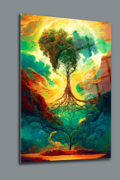 glassartdesign Γυάλινη ζωγραφική Tree of Life 5