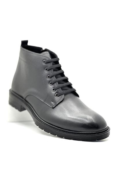 BESS SHOES Γνήσιες δερμάτινες αδιάβροχες ανδρικές μπότες - Πλήρως ορθοπεδικές, με φερμουάρ