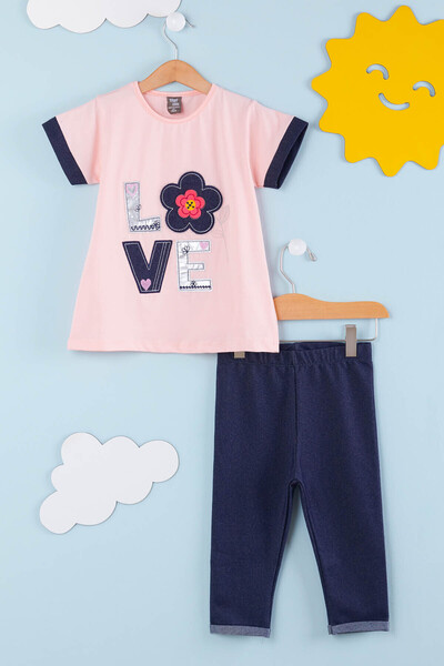 Cansın Mini طقم كابري بناتي مطرز بالزهور 2-9 سنوات 13938