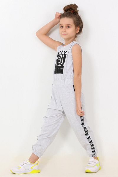 Cansın Mini Детски гащеризон с копчета за момиче 5-12 години 13963