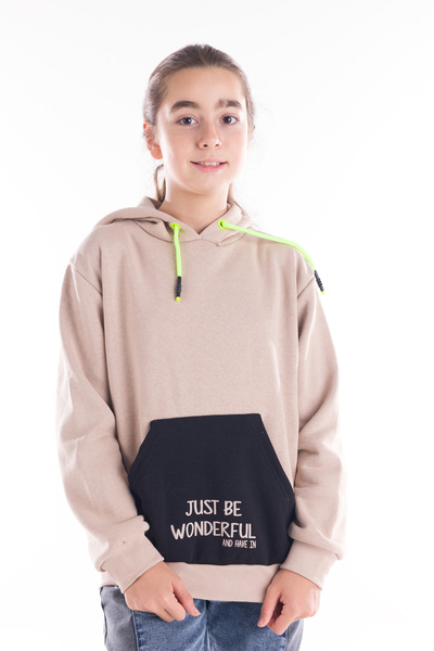 Cansın Mini Girls' Hooded Sweatshirt 14164