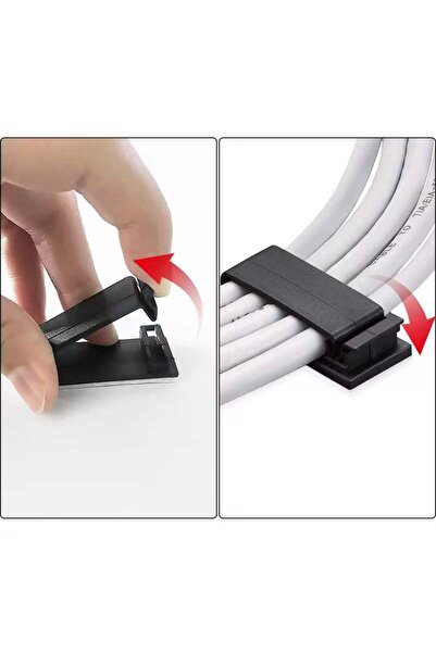 Choice Adhesive Wire Organizer Cable Holder Cord Management Harness Clamp Clip for Home Pc Power USB Cable...